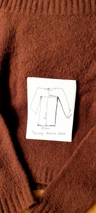 Jersey marrón de punto