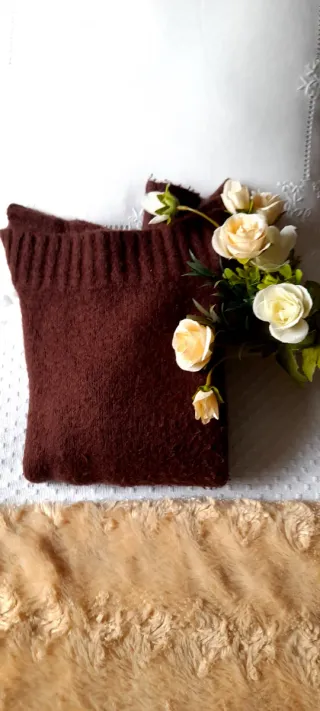 Jersey marrón de punto