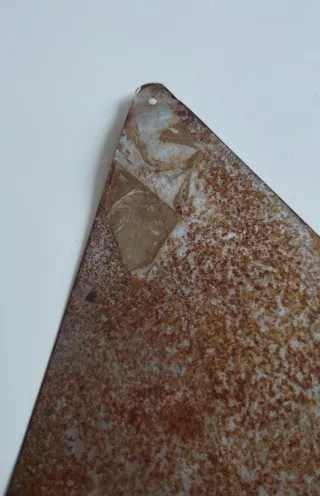 Cartello Pericolo in Lamiera vintage Anni '70