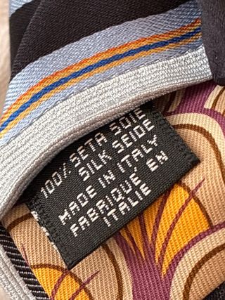 Corbata Kenzo Rayas Negras azul y Grises