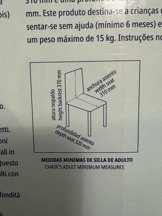 Bolso trona Jané Avant Asiento con compartimentos