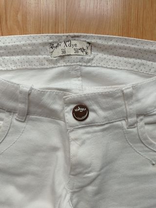 Pantalones blancos Xdye Talla 38