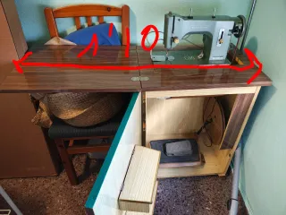 Mueble máquina de coser