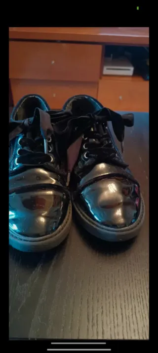 Zapatos charol negros