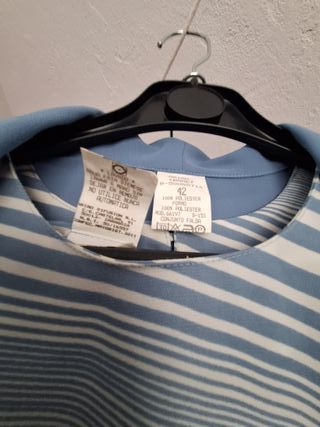 Conjunto falda verano señora azul