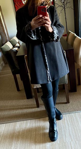 Abrigo estampado leopardo oversize