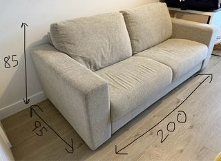 Sofá Cama 2 plazas Beige