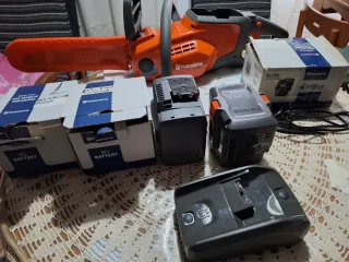 Motosierra Husqvarna BLI Batería Cargador