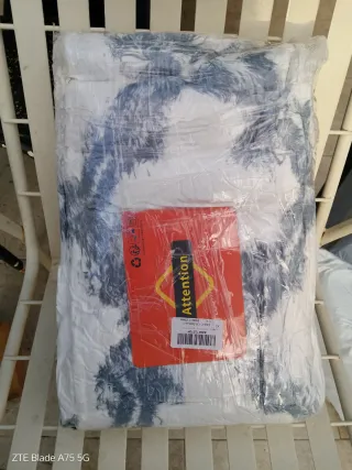 Alfombra Suave Gris y blanca 120cmX160cm