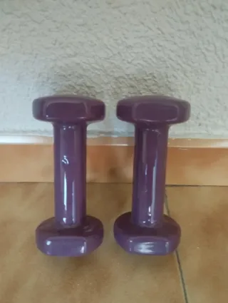 Coppia di manubri fitness viola