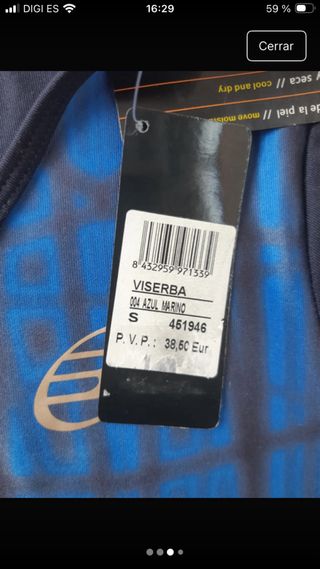 Camiseta Bullpadel Mujer Talla S