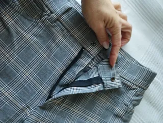 Pantalón elástico Zara cuadros