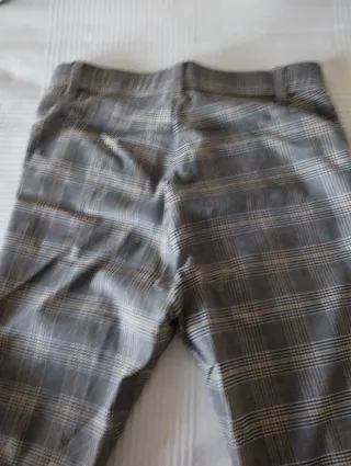 Pantalón elástico Zara cuadros