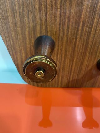 Perchero Pared Mid Century Madera y Formica