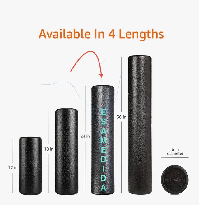 Caja Rodillo de espuma alta densidad Amazon Basics