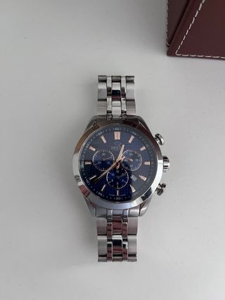 Reloj Jaguar Cronógrafo Azul y Plateado