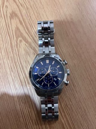 Reloj Jaguar Cronógrafo Azul y Plateado