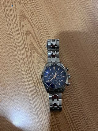 Reloj Jaguar Cronógrafo Azul y Plateado