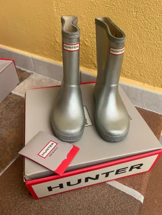 Botas Hunter Niña Talla 29 Plateadas