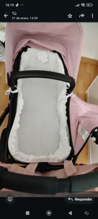 Carro de bebé Bugaboo Cameleon  cubrecapazblanco