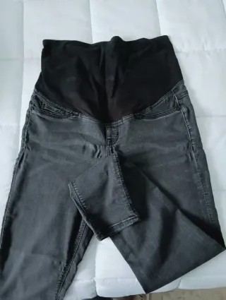 Pantalón premamá gris