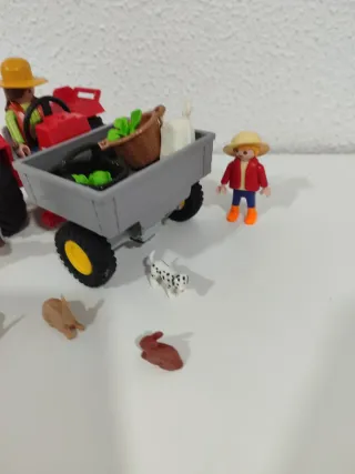 Playmobil Set Granja con Tractor y Animales