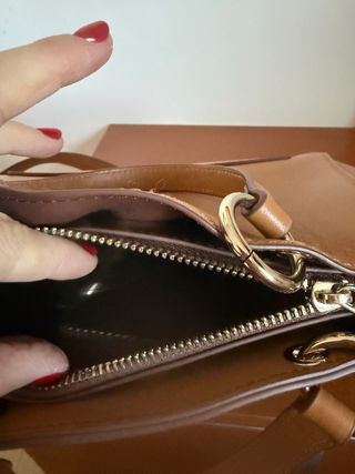 Bolso Roberto Verino Marrón y Dorado