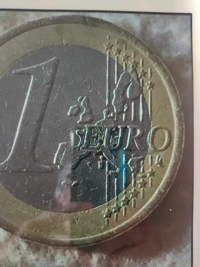 Moneda 1 Euro RF, con errores impresión