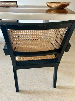 Set 2 Sillas Vical Home Madera Ratán