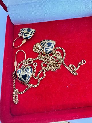 Set gioielli vintage e moderni placcati oro