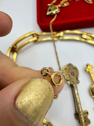 Set gioielli vintage e moderni placcati oro