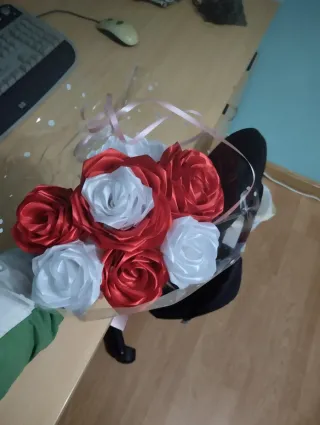 Ramos de rosas de tela