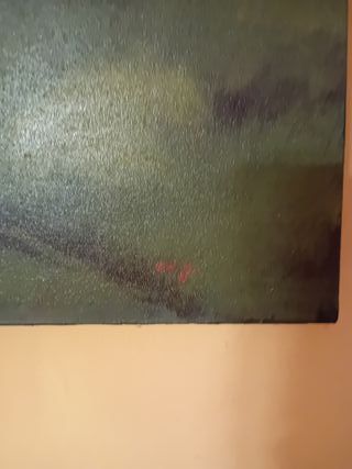 Quadro paesaggio con palme