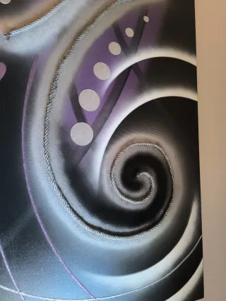 Quadro Decorativo Parede Preto e Prata