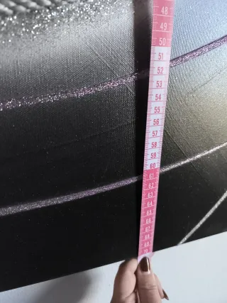 Quadro Decorativo Parede Preto e Prata