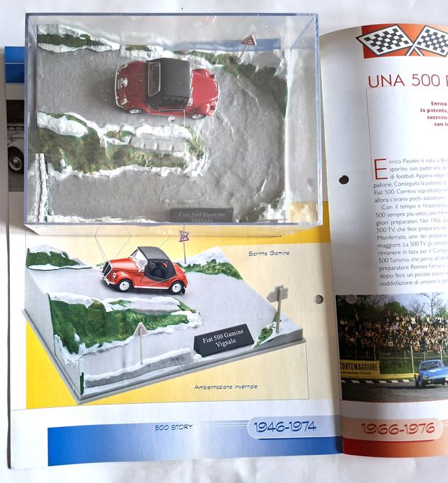 Modellino Fiat 500 Gamine Vignale Hard Top sc.1:43