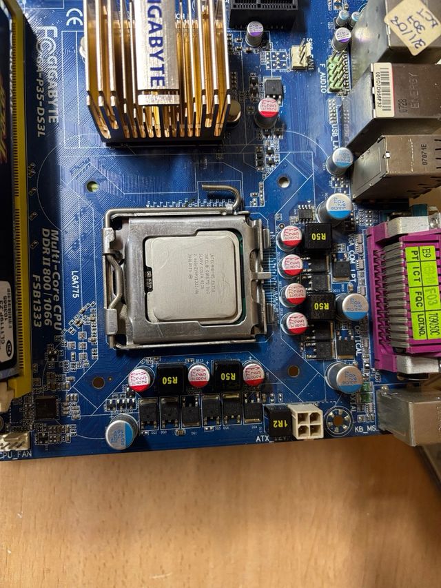 Placa Base GA-P35-DS3L LGA775,procesador y RAM