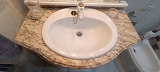 Mueble baño completo pila grifo espejo