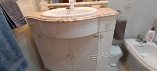 Mueble baño completo pila grifo espejo