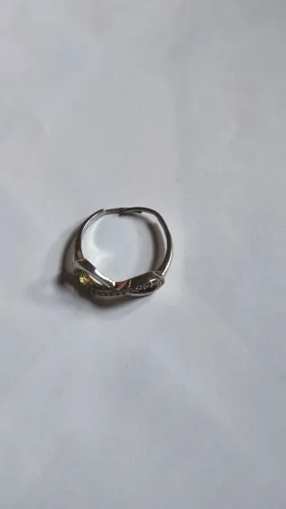 Anello infinito zirconi simbolo infinito regolabil