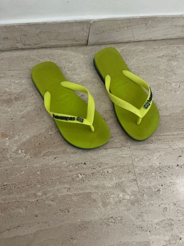 Chanclas Havaianas Talla 39-40 Verde Lima