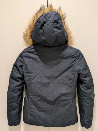 Giubbotto Woolrich nero con cappuccio