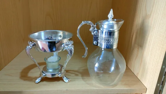 Cafetera Árabe Cristal y Silver Plated 640513926