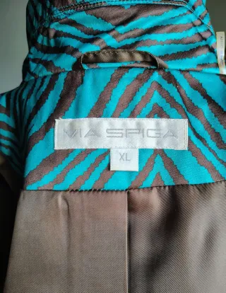 Gabardina Vía Spiga Azul/Marrón Talla XL