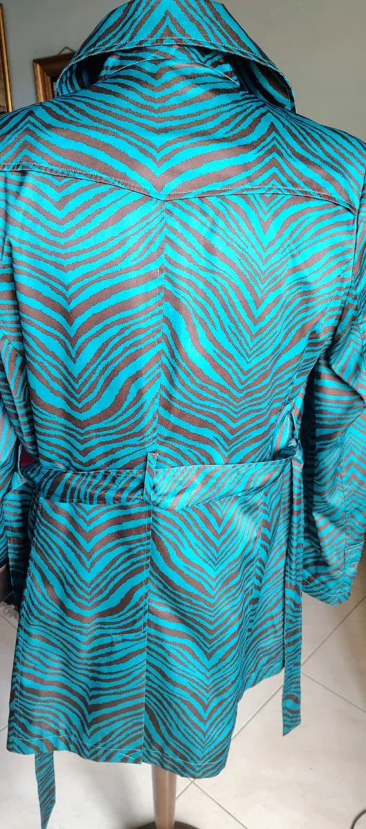 Gabardina Vía Spiga Azul/Marrón Talla XL