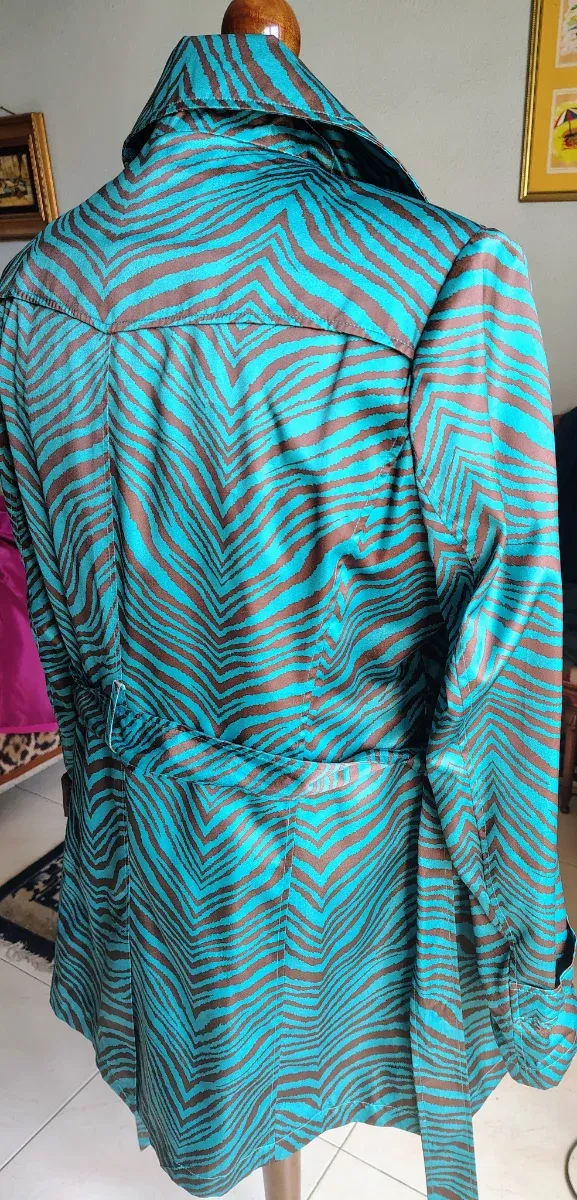 Gabardina Vía Spiga Azul/Marrón Talla XL