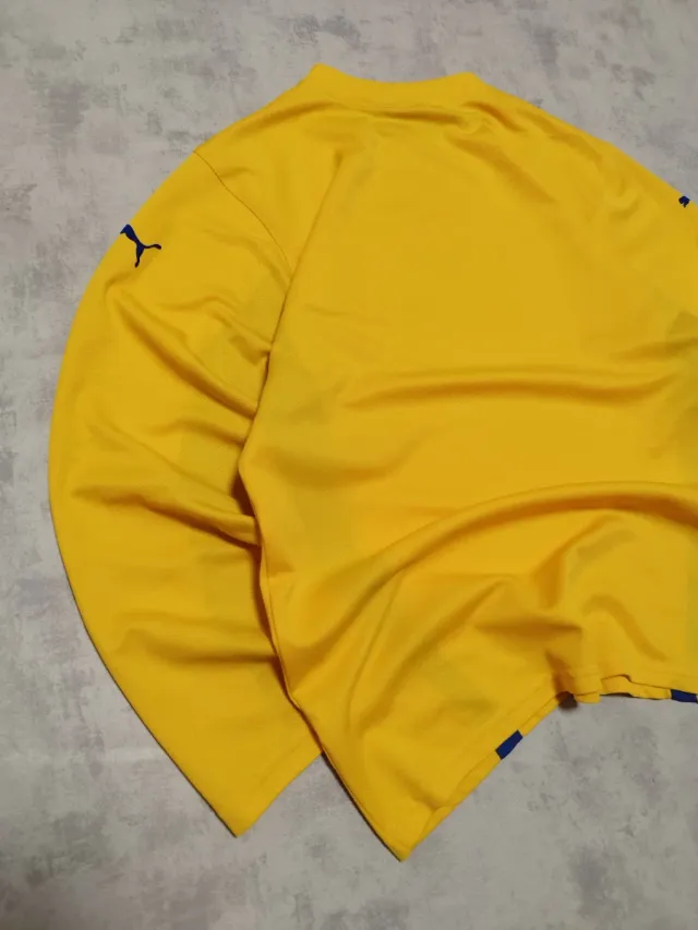 Camiseta Técnica Puma Amarilla y Azul Vintage