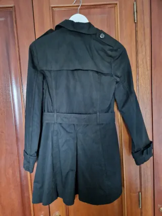 Gabardina Negra Talla 38
