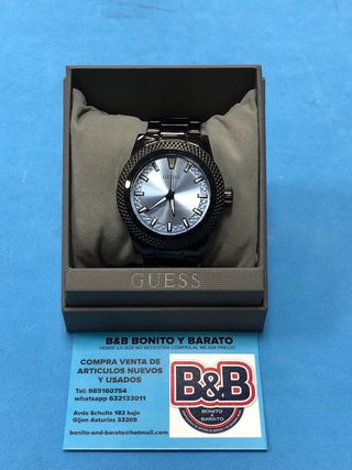 Reloj Guess U1417G3 Negro y Plateado