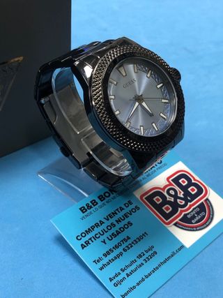 Reloj Guess U1417G3 Negro y Plateado
